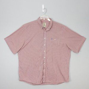 Gunnison Creek Outfitters Men's Button Shirt Short Sleeve Shirt Red Check 3XLT